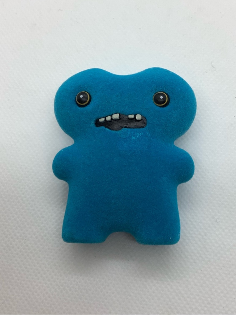 PMI Kid Flocked Gab Tooth McGoo Blue Monster Figure CATCH ME Series 1 READ
